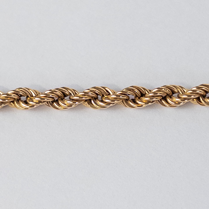 14K Gold Rope Chain Necklace