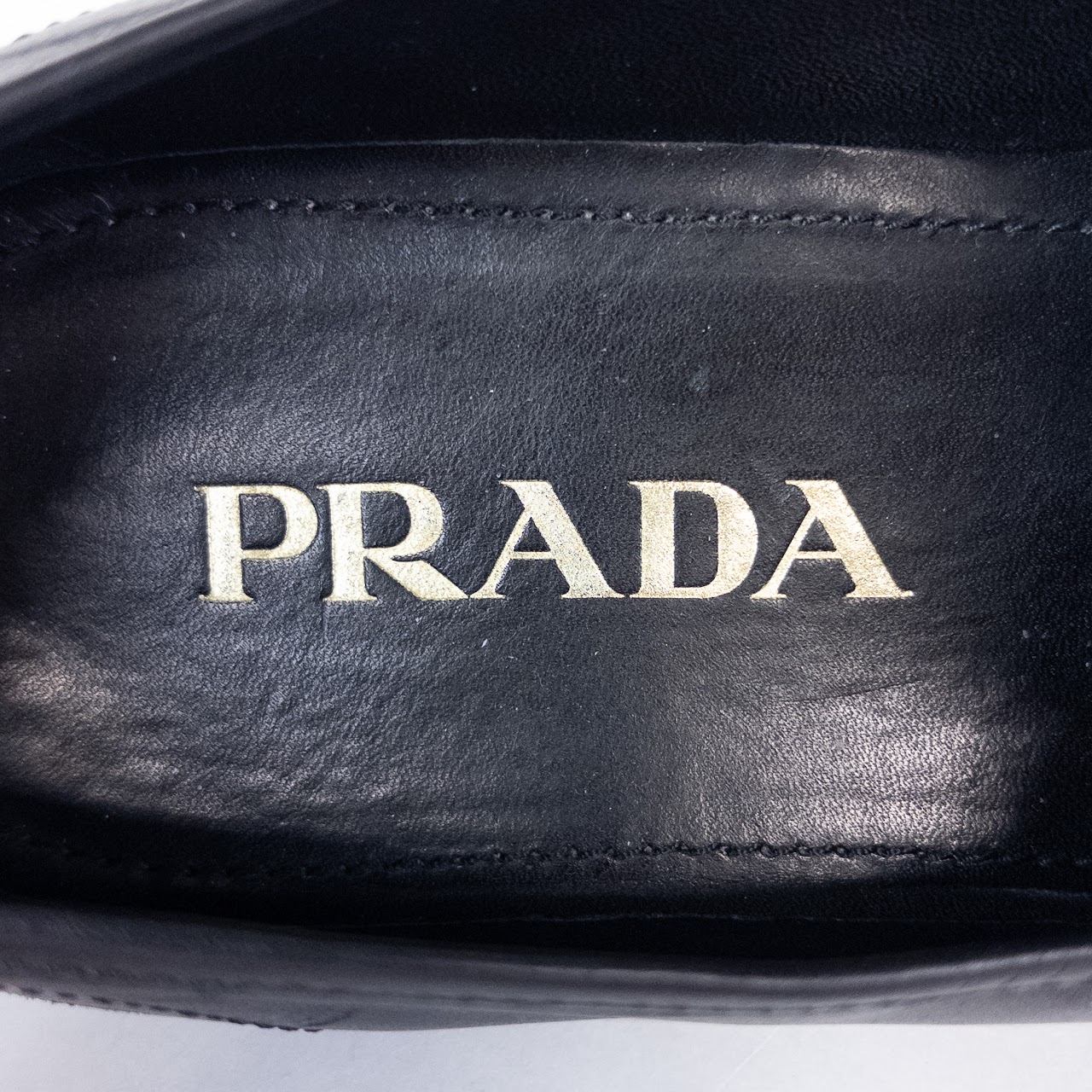 Prada Black Leather Sneaker Loafers