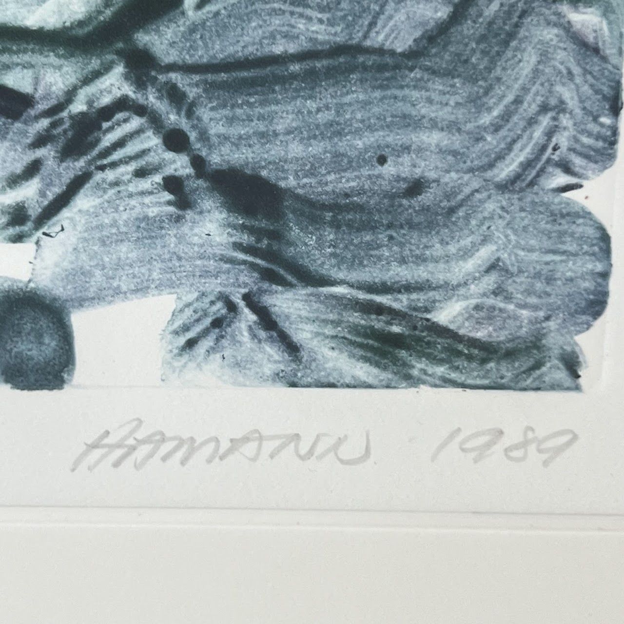 Hamann 'Urbino Sunset' Signed Post-Modernist Plate Monoprint