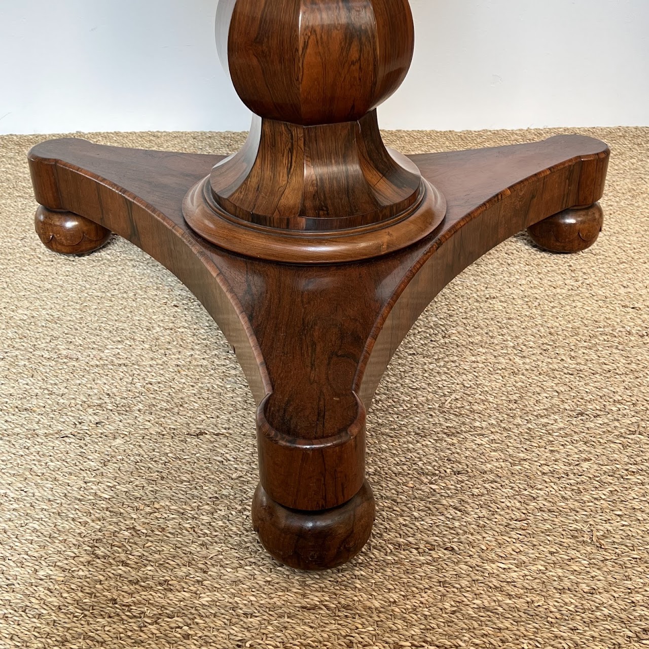 Rosewood Antique Pedestal Dining Table