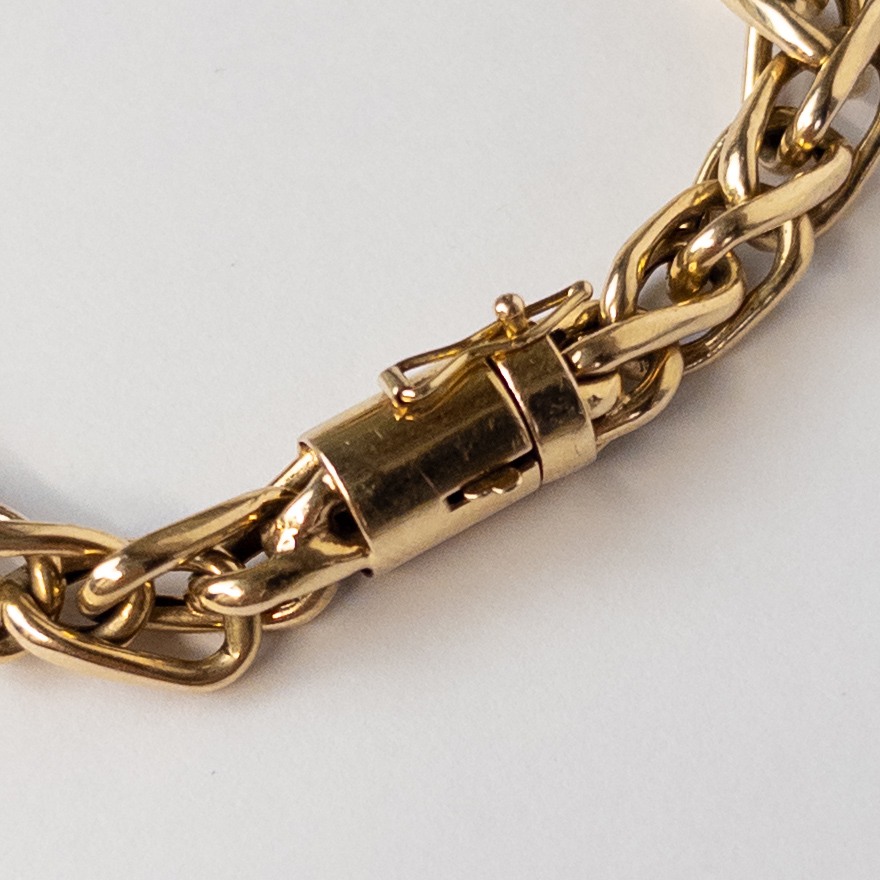 14K Gold Double Link Bracelet