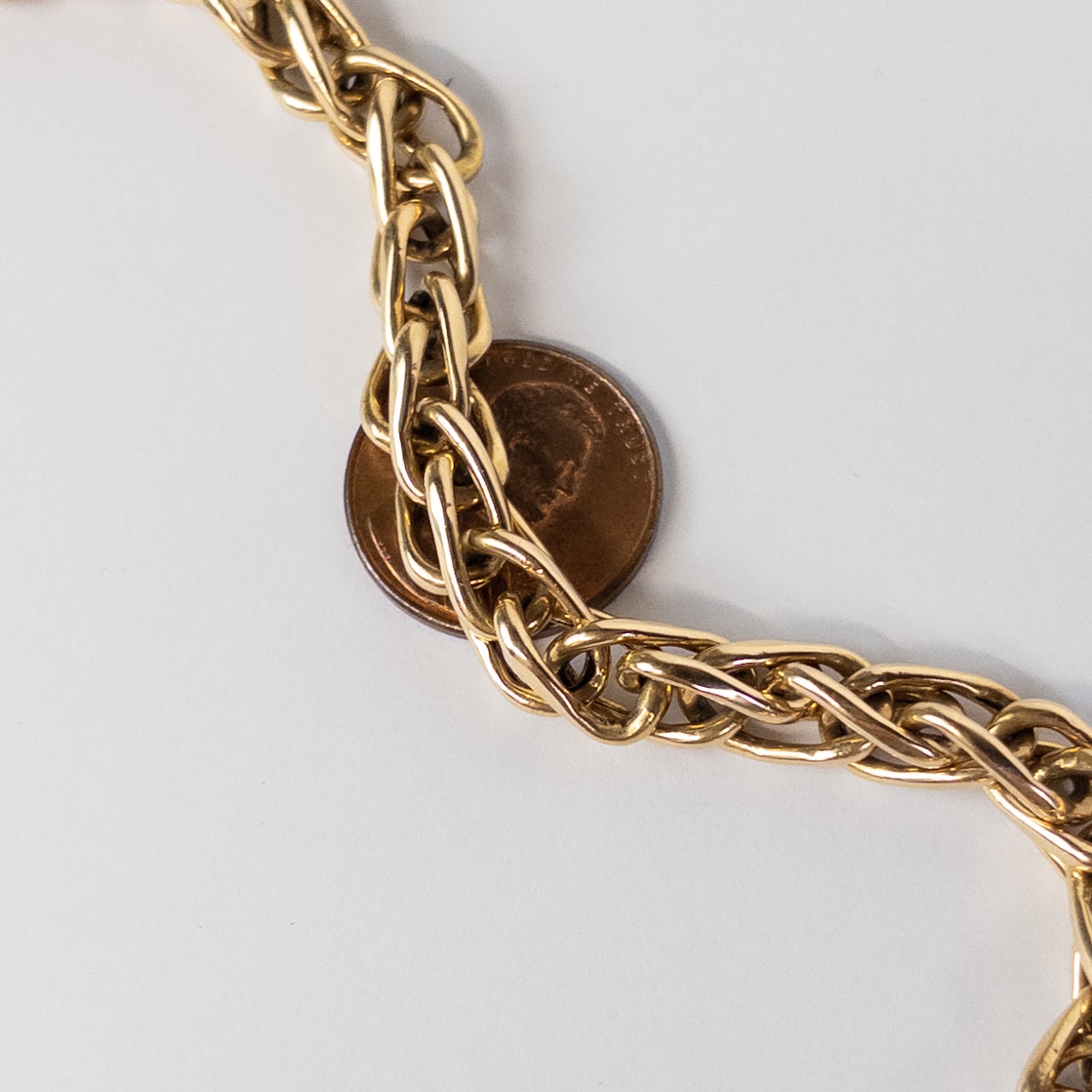 14K Gold Double Link Bracelet