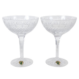 Waterford Crystal Glenmede Cut Margarita Glass Pair