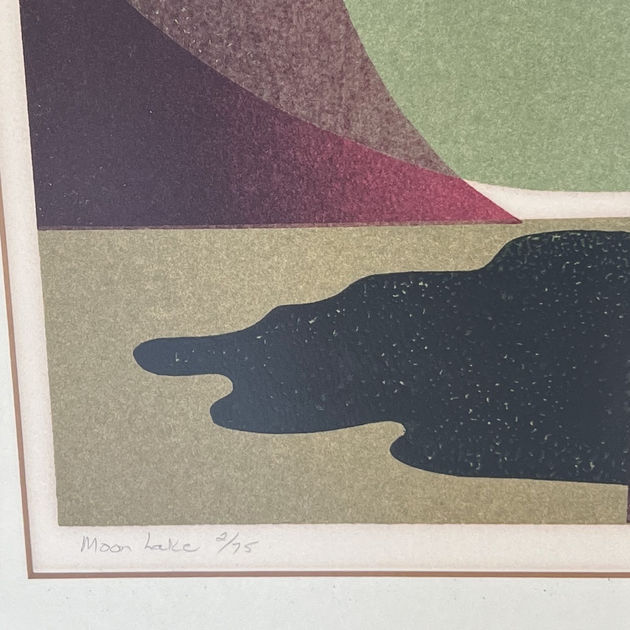 Judy Targan 'Moon Lake' Signed Lithograph