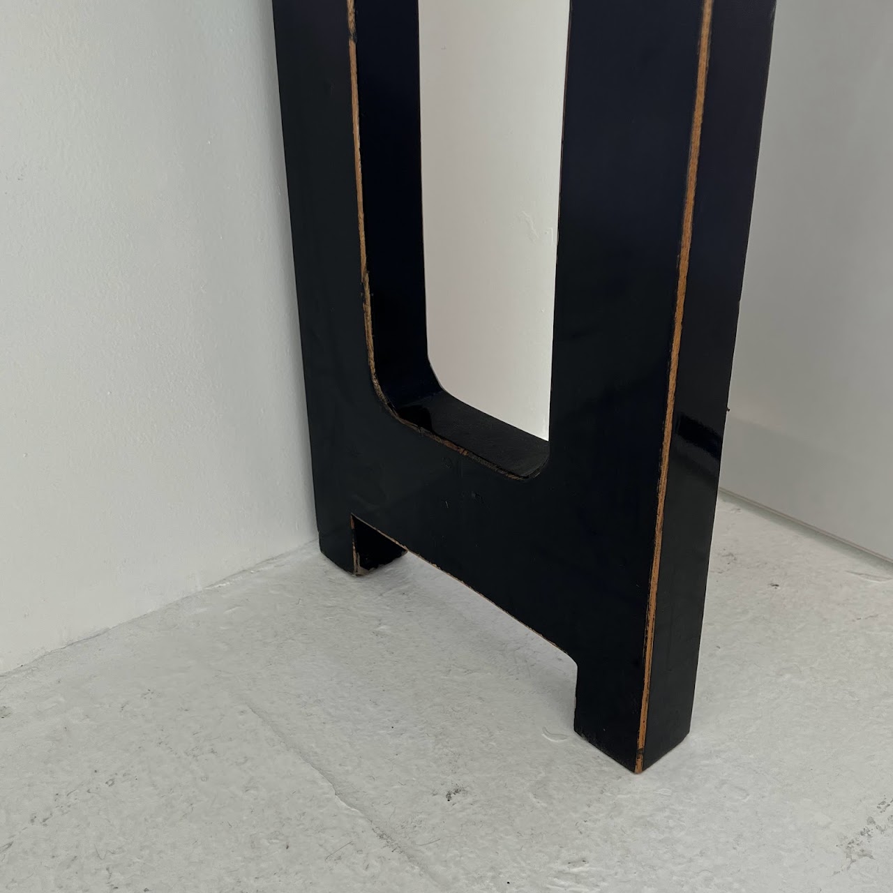 Lacquered Asian Inspired Sofa Console Table