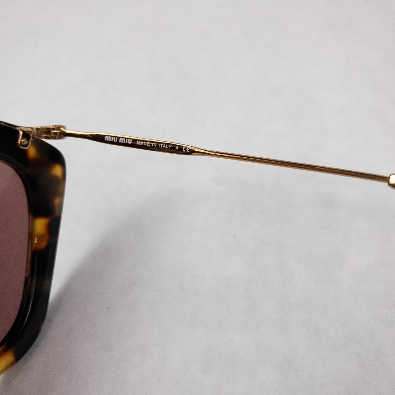 Miu Miu Tortoise Look Cat-Eye Sunglasses