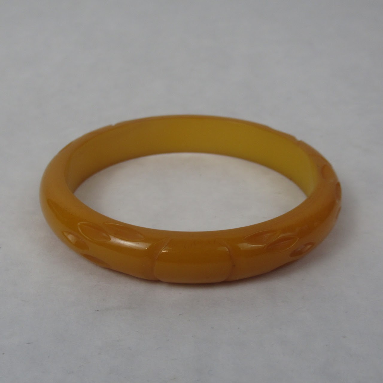 Set Of Three Patterned Bakelite Bangles