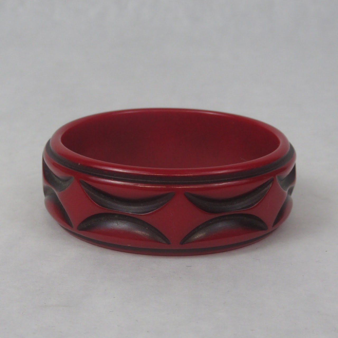 Set Of Three Flat Bakelite Bangles