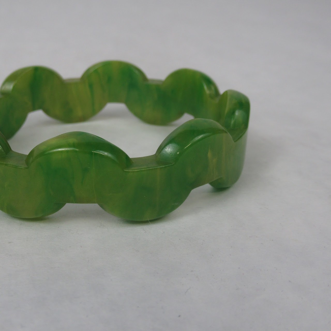 Set Of Three Patterned Bakelite Bangles