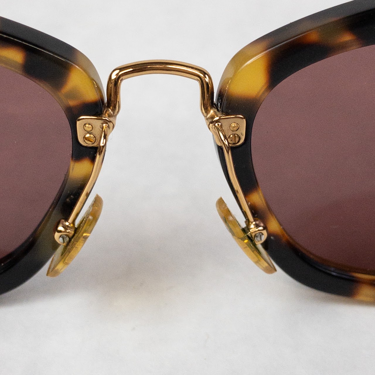 Miu Miu Tortoise Look Cat-Eye Sunglasses