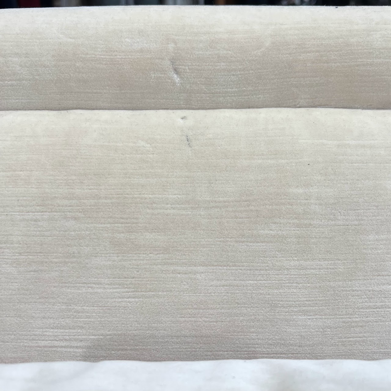 Regency Style Cream Velvet Sofa