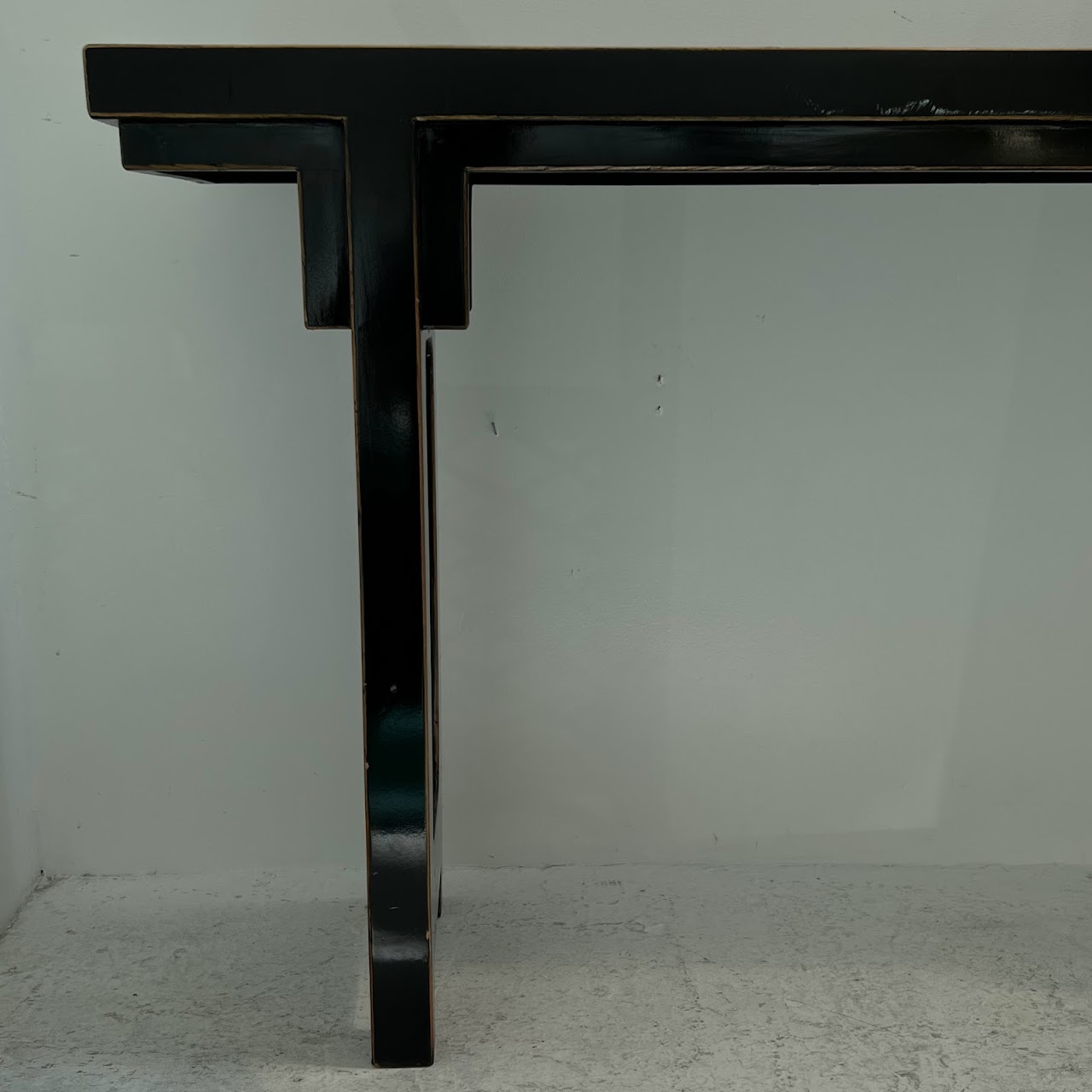 Lacquered Asian Inspired Sofa Console Table