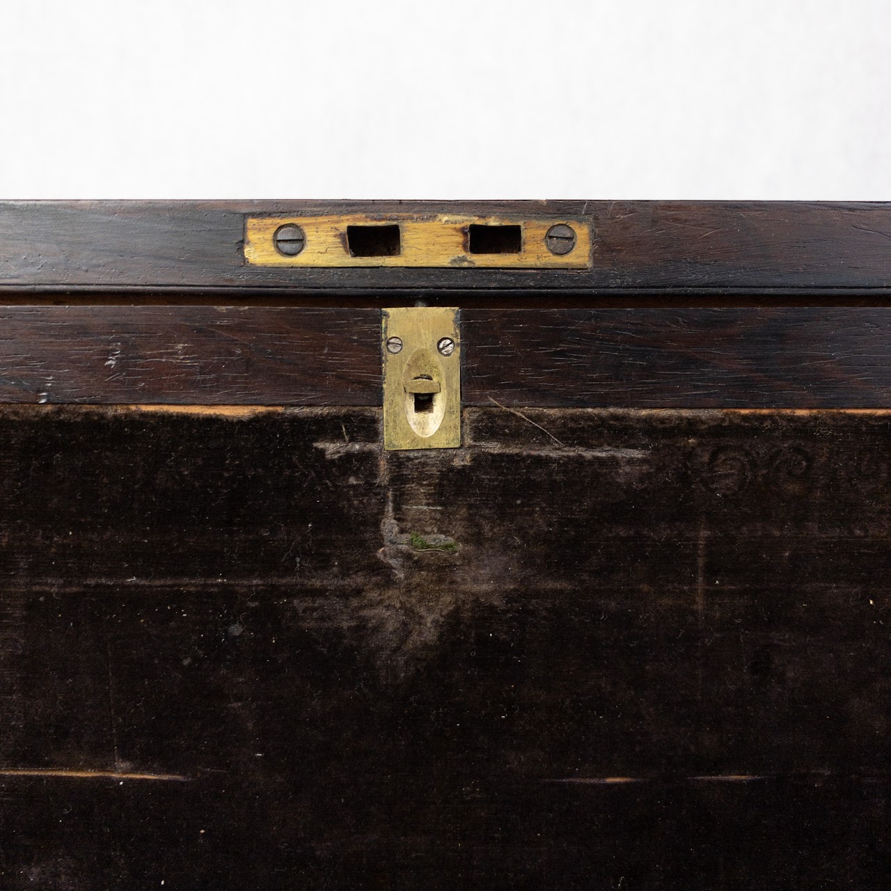 Rosewood  & Brass Inlay Travelling Desk