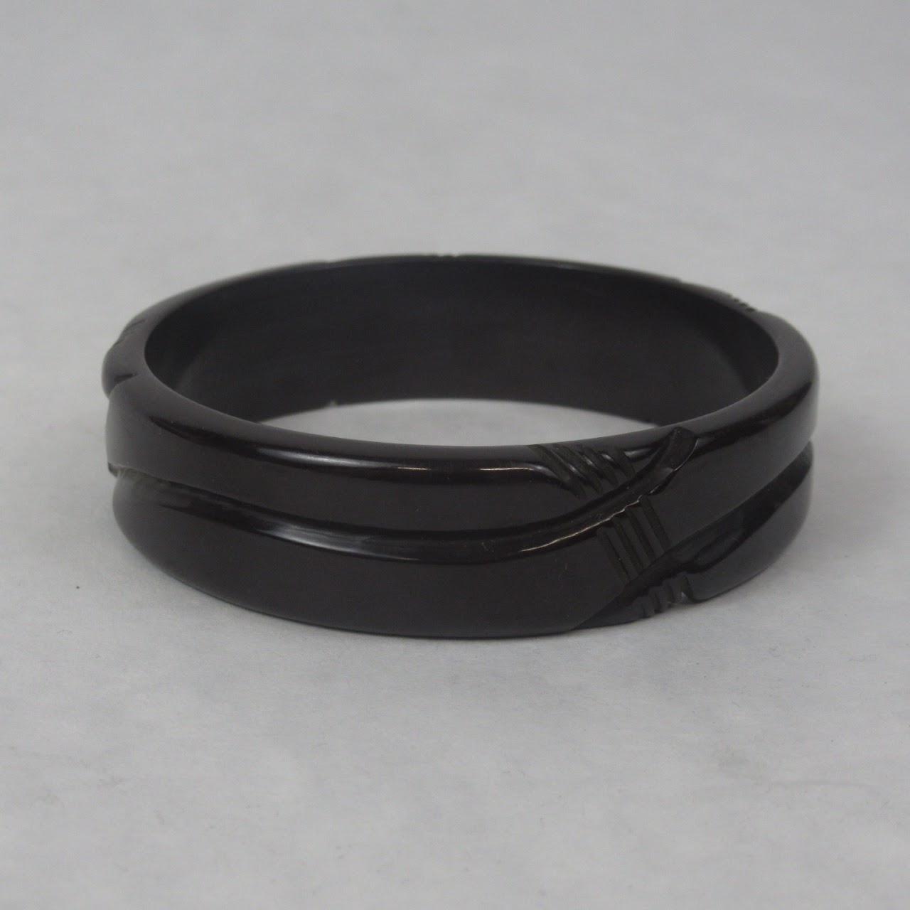 Set Of Three Flat Bakelite Bangles