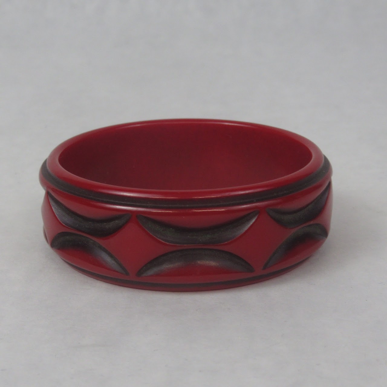 Set Of Three Flat Bakelite Bangles