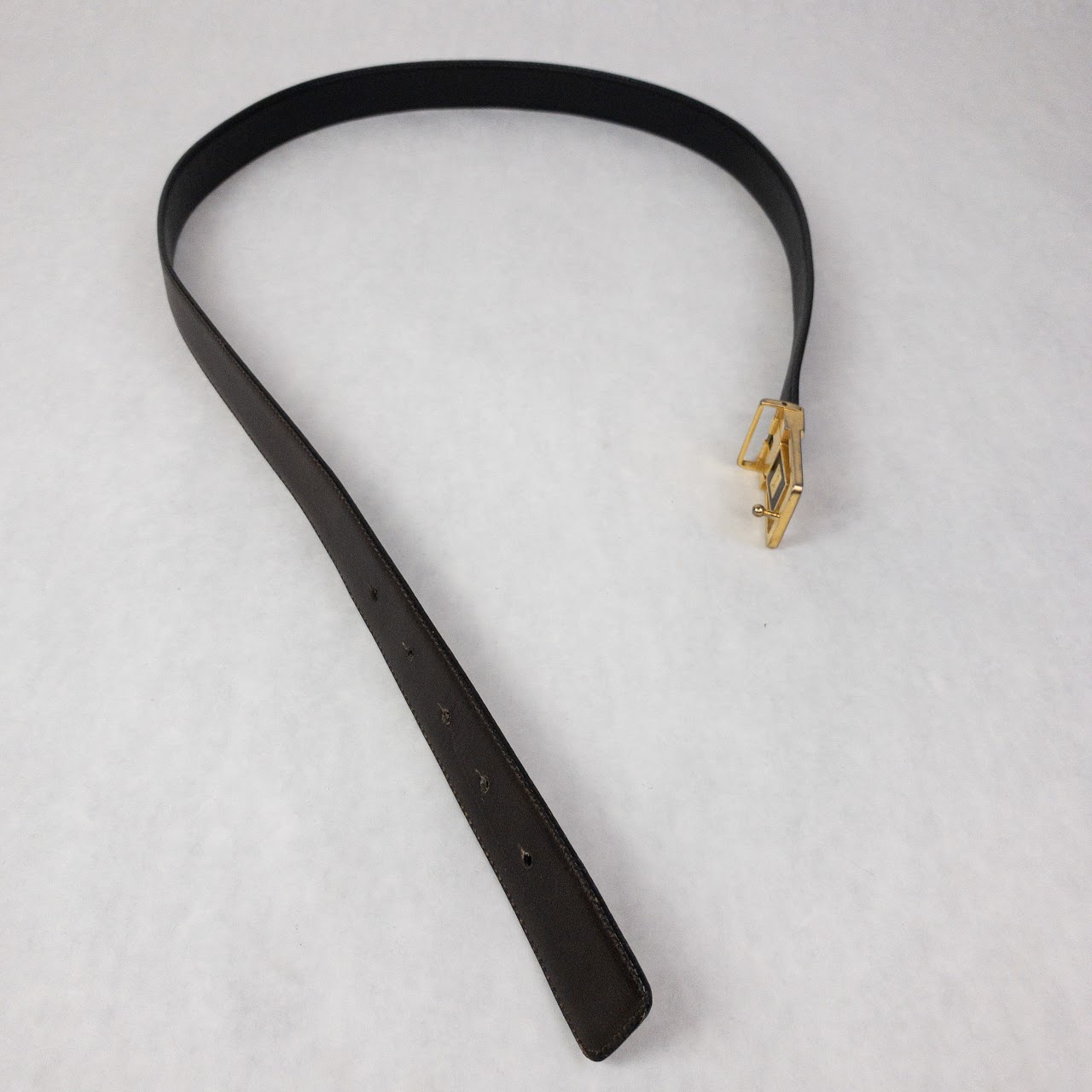 Yves Saint Laurent Reversible Leather Belt