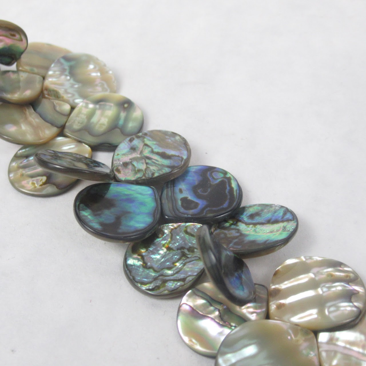 Sterling Silver & Abalone Statement Necklace