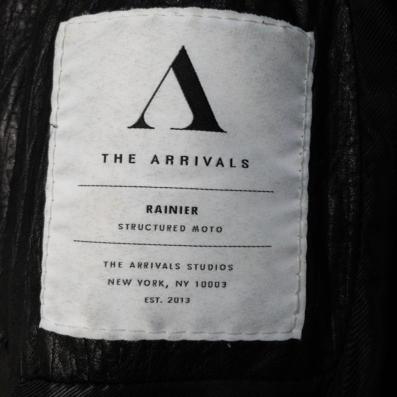 The Arrivals Lamb Leather Rainier Structured Moto Jacket