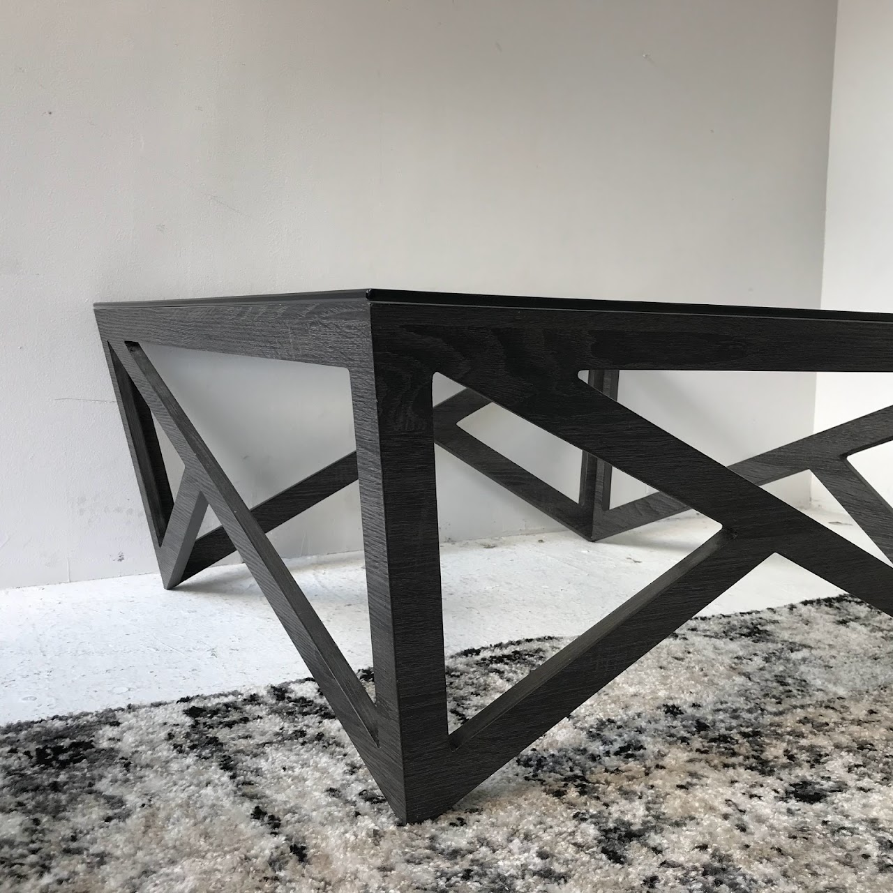 Contemporary Geometric Cocktail Table