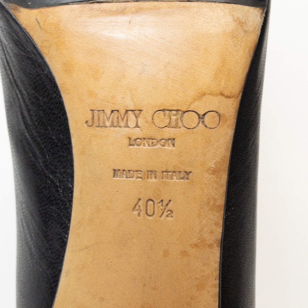 Jimmy Choo Black Leather Pumps