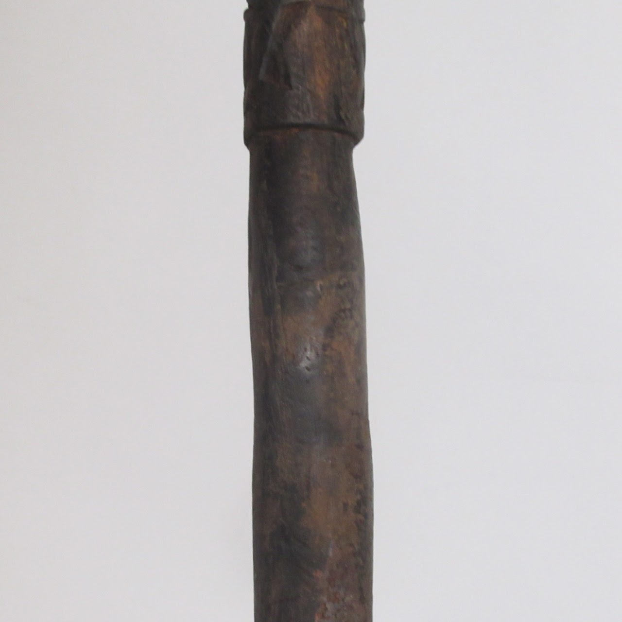 Carved Ceremonial Wood Staff