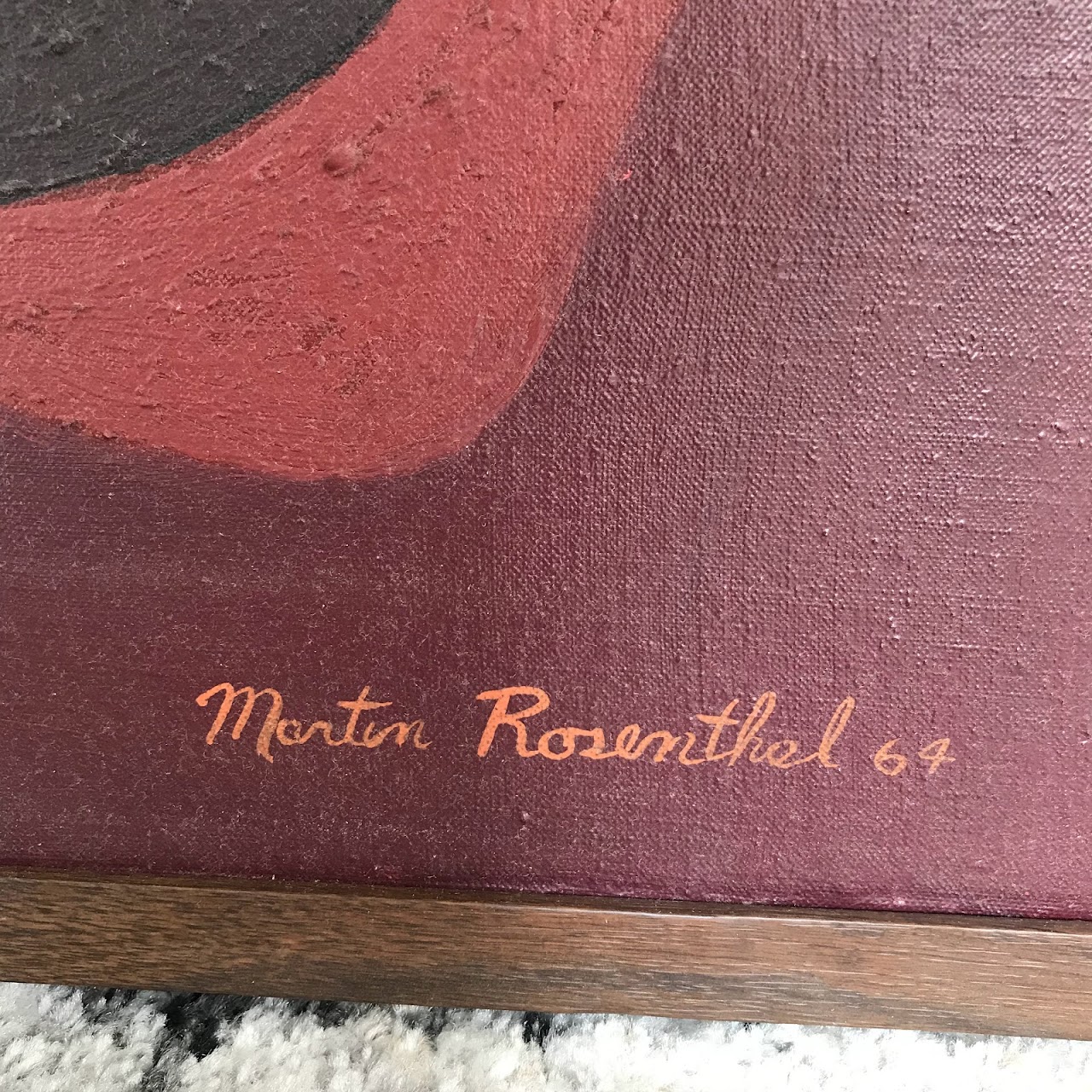Martin Rosenthal Signed Modernist Oil Painting