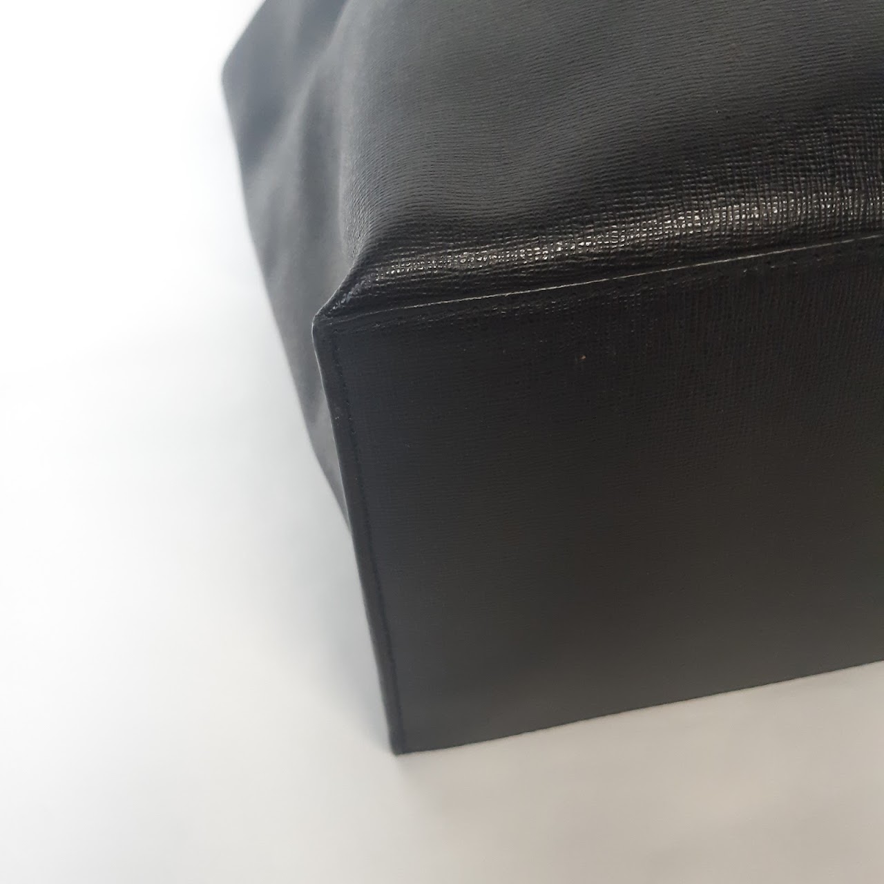 Furla Black Leather Tote Bag
