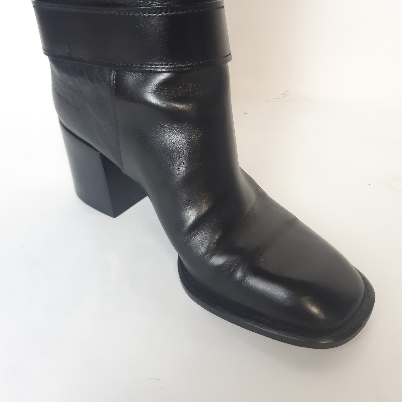 Louis Vuitton Black Leather Calf Boots