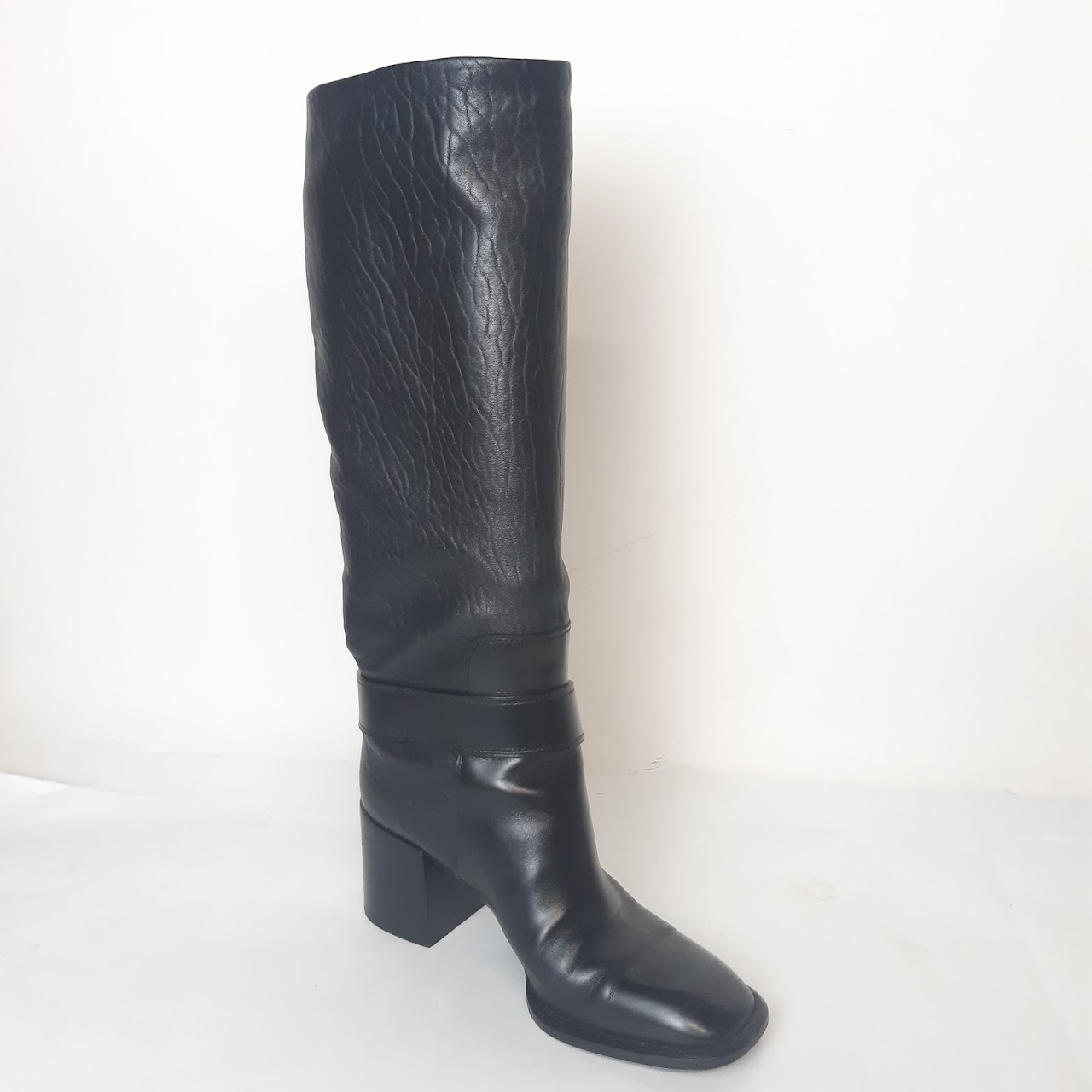 Louis Vuitton Black Leather Calf Boots