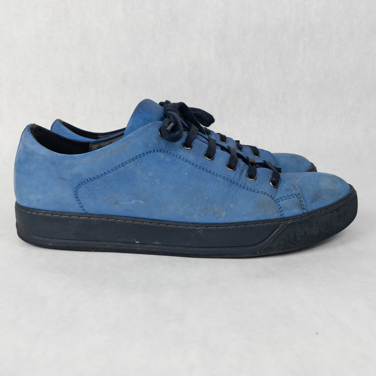 Lanvin Nubuck Low-Top Sneakers