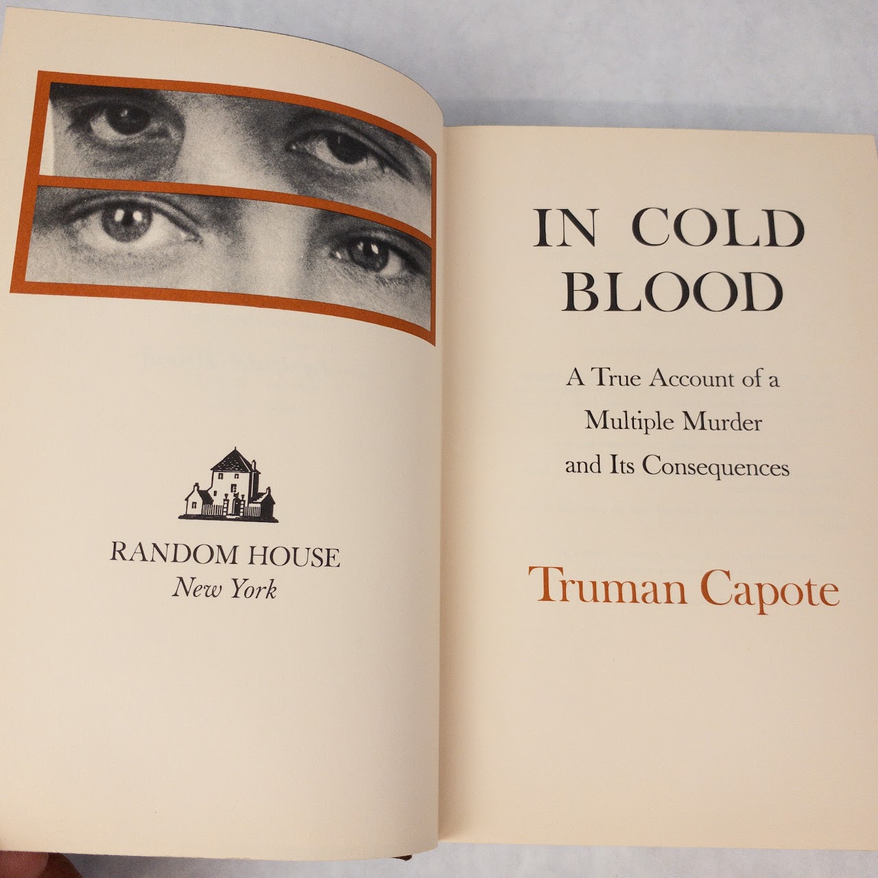 Truman Capote 'In Cold Blood' First Printing