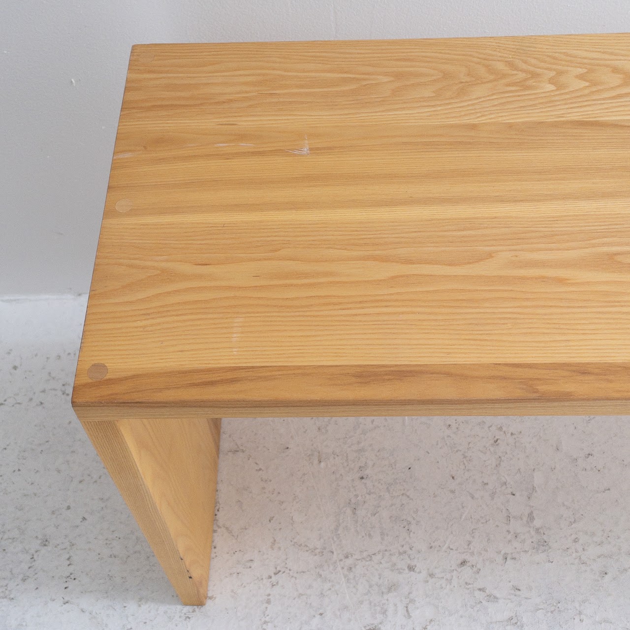 Signed White Oak Bench