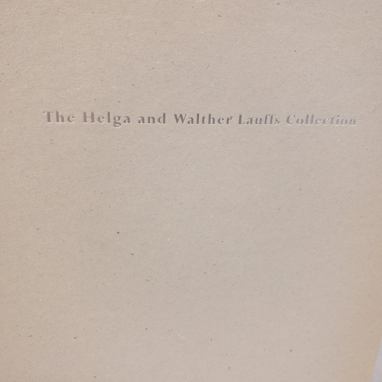 'The Helga and Walther Lauffs Collection' Volume I & II