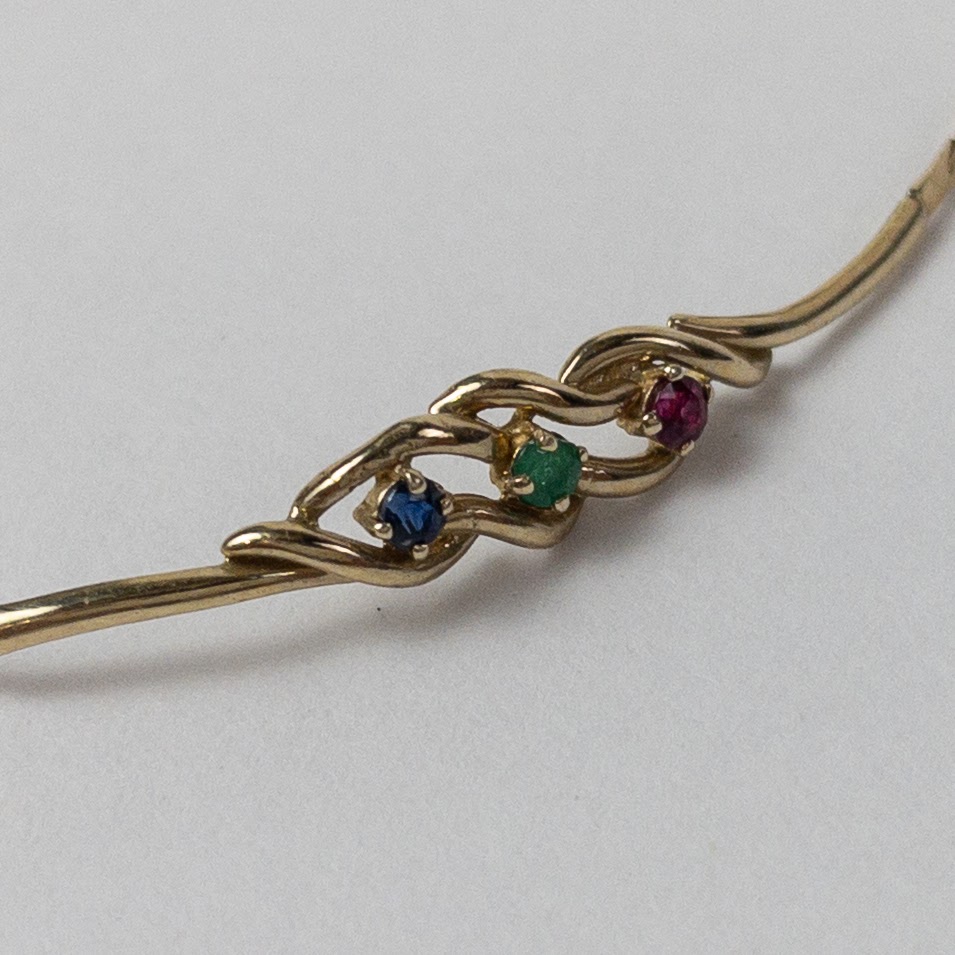 14K Gold Gemstone Bracelet