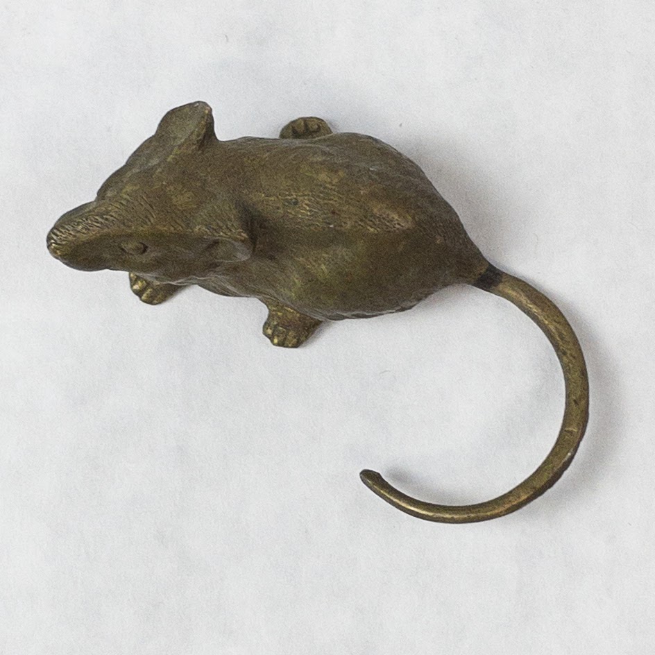 Brass Mouse Object