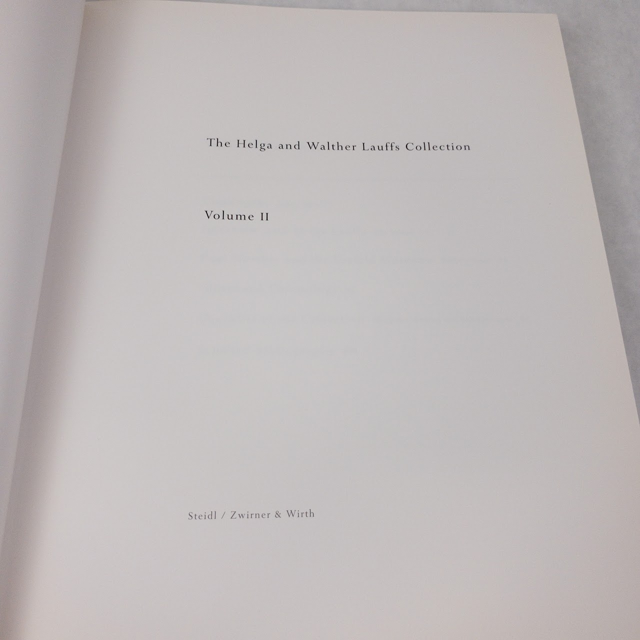 'The Helga and Walther Lauffs Collection' Volume I & II