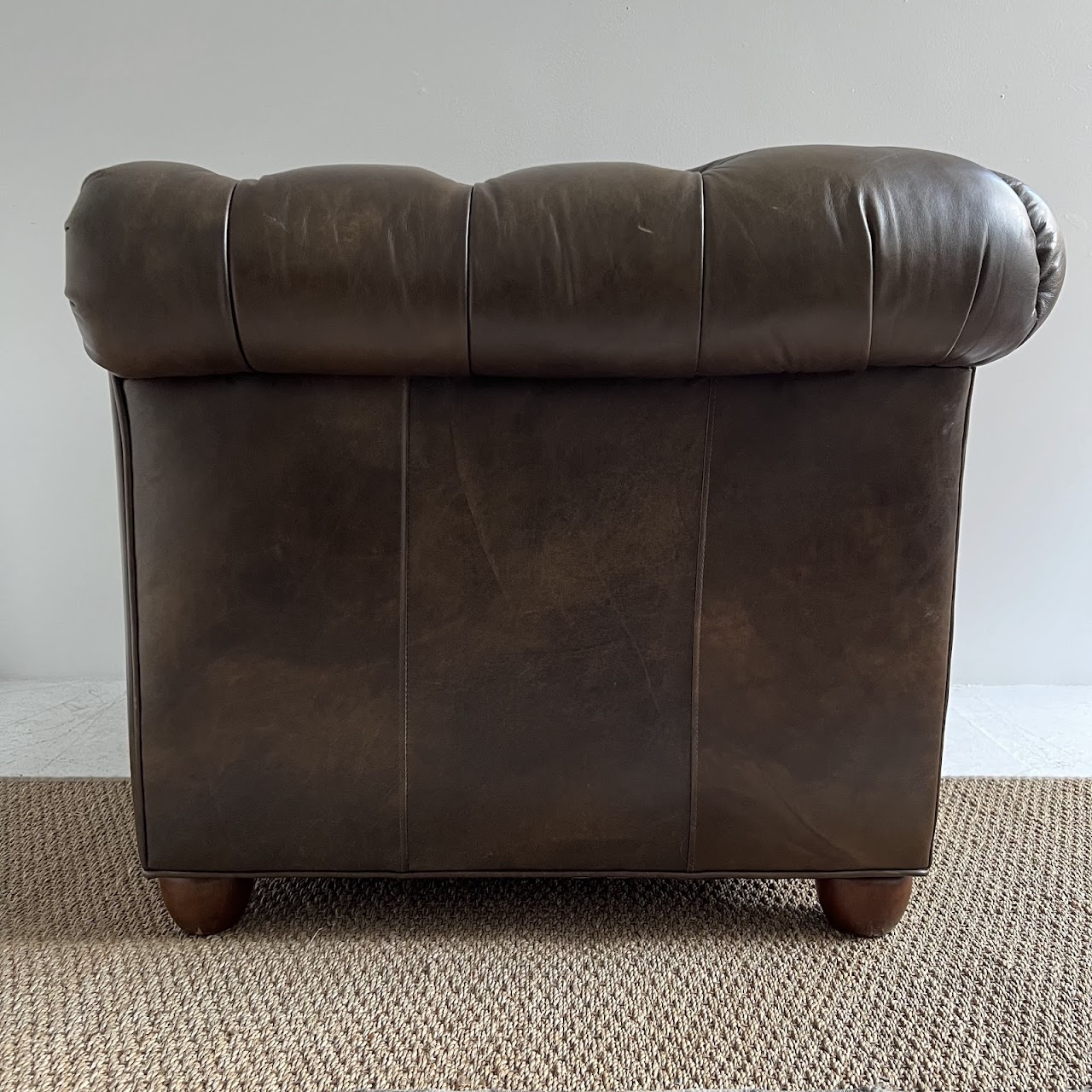 Pottery Barn Chesterfield Roll-Arm Leather Chair