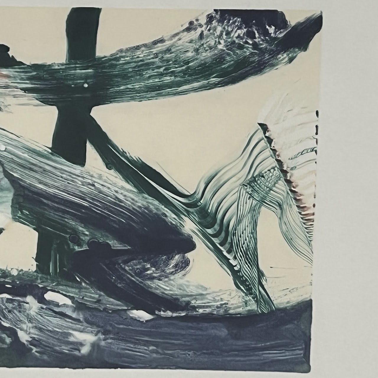 Jackie Battenfield 'Crisscross 10' Signed Aquatint Etching and Chine-Collé Monotype, 1994