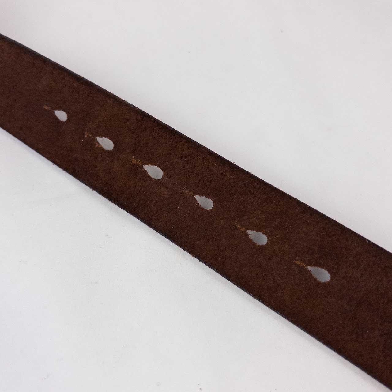 45RPM Studio Brown Leather Standard Buckle Belt