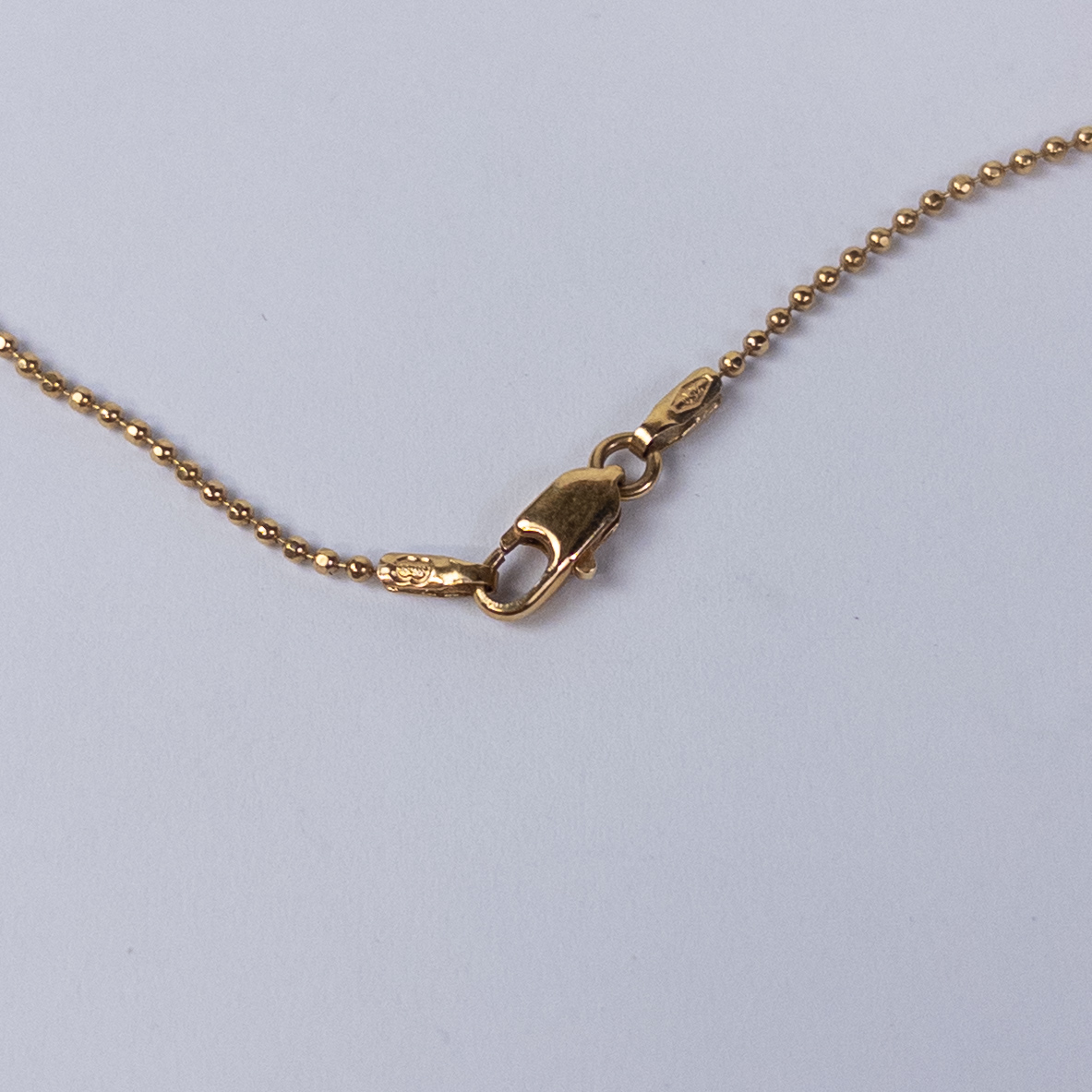 14K Gold Box Chain Necklace