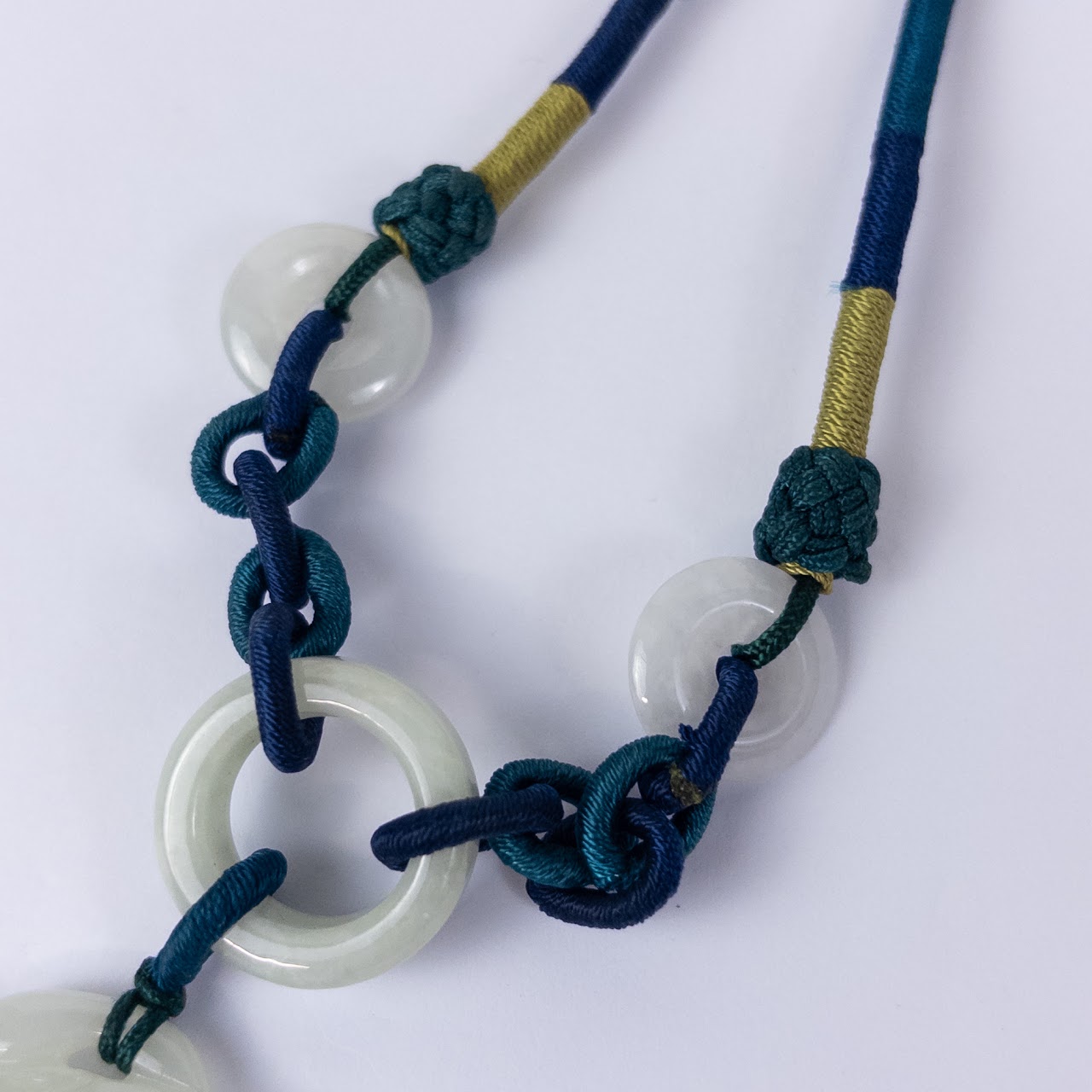 Jade Dragon Pendant on Rope Necklace