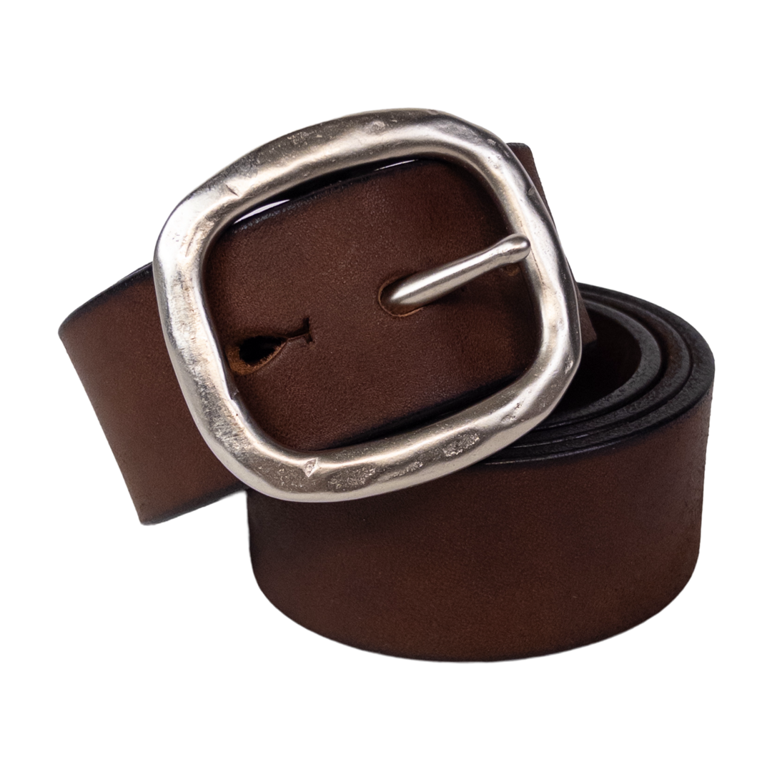 45RPM Studio Brown Leather Standard Buckle Belt