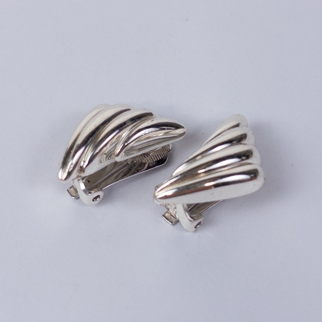 Christian Dior Windswept Design Clip Earrings