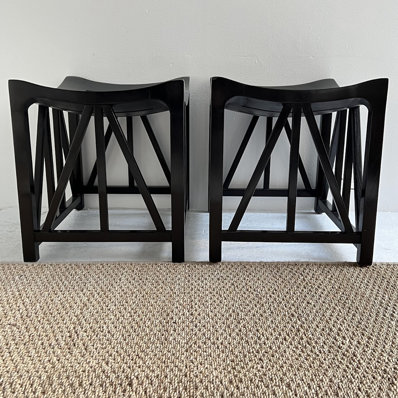 Jasper Furniture Bridge Stool Pair