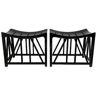 Jasper Furniture Bridge Stool Pair