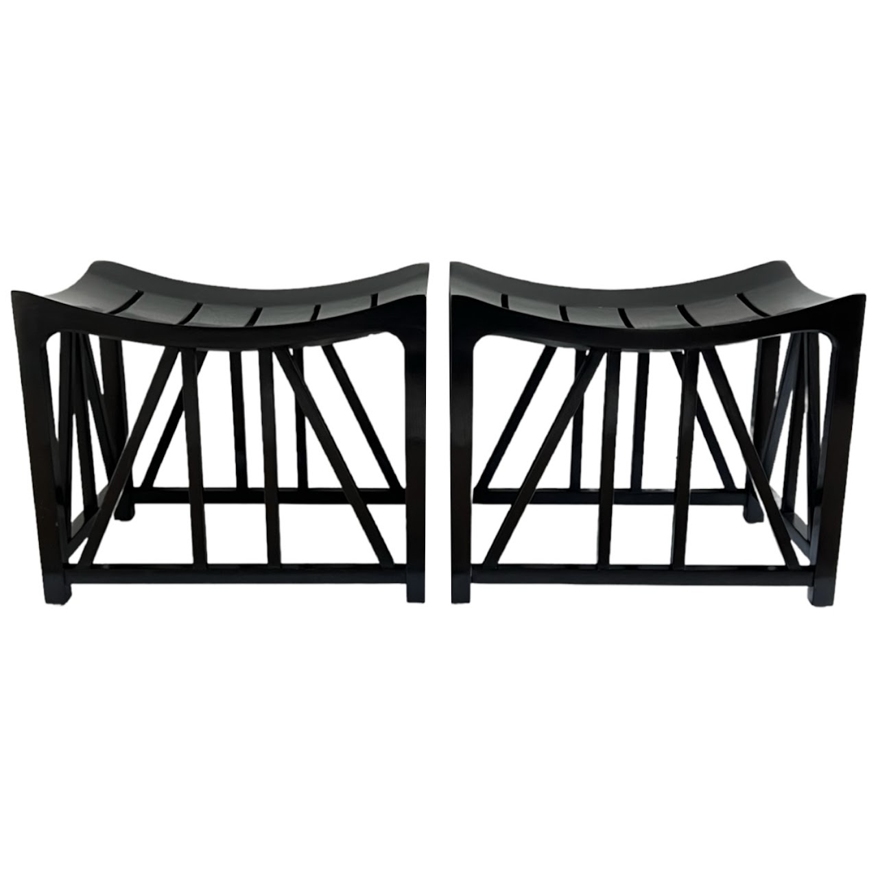 Jasper Furniture Bridge Stool Pair