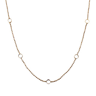 14K Gold Box Chain Necklace