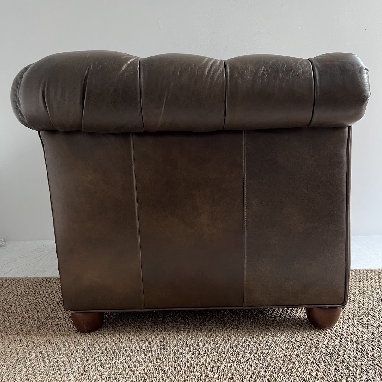 Pottery Barn Chesterfield Roll-Arm Leather Chair