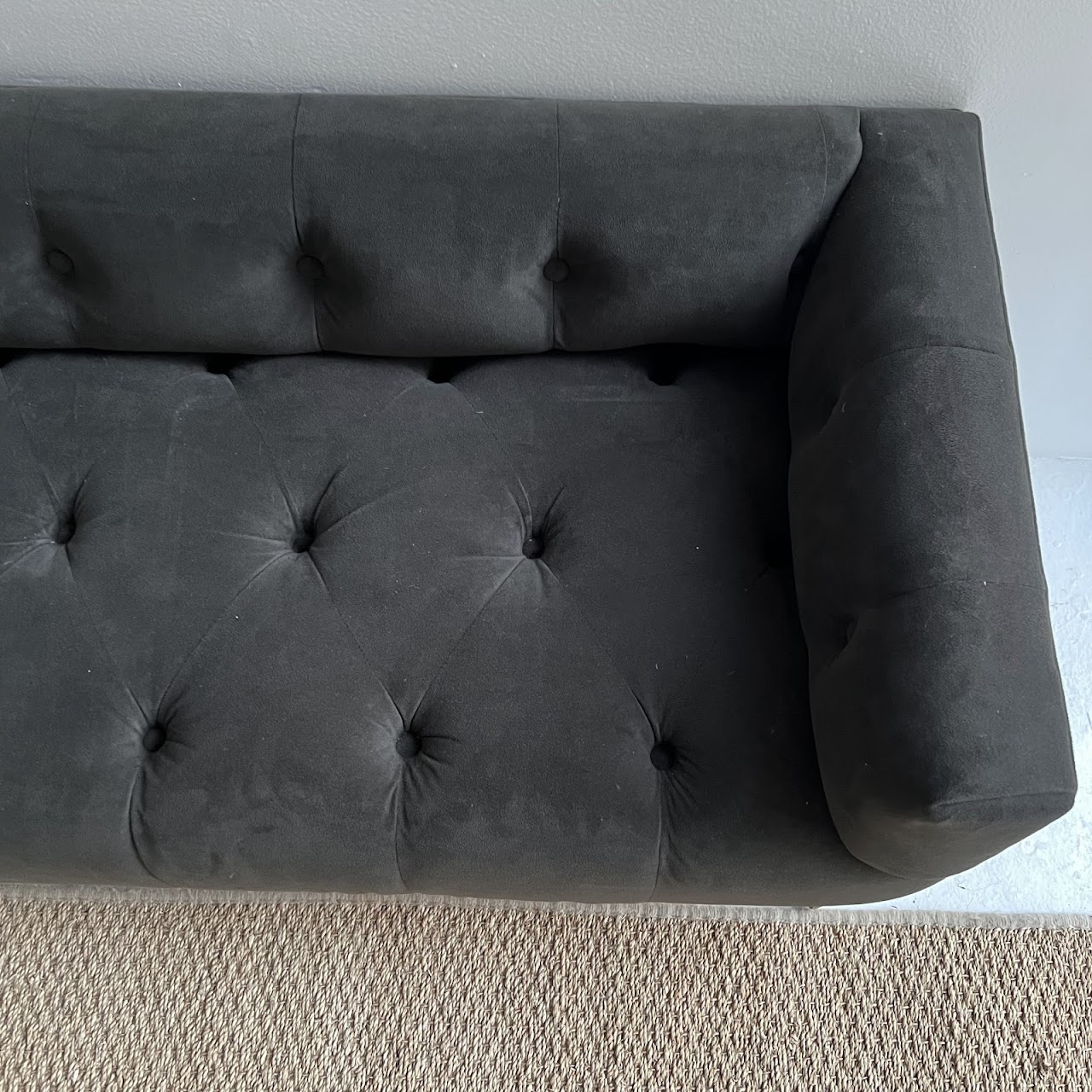 Pottery Barn Tufted Bench Settee