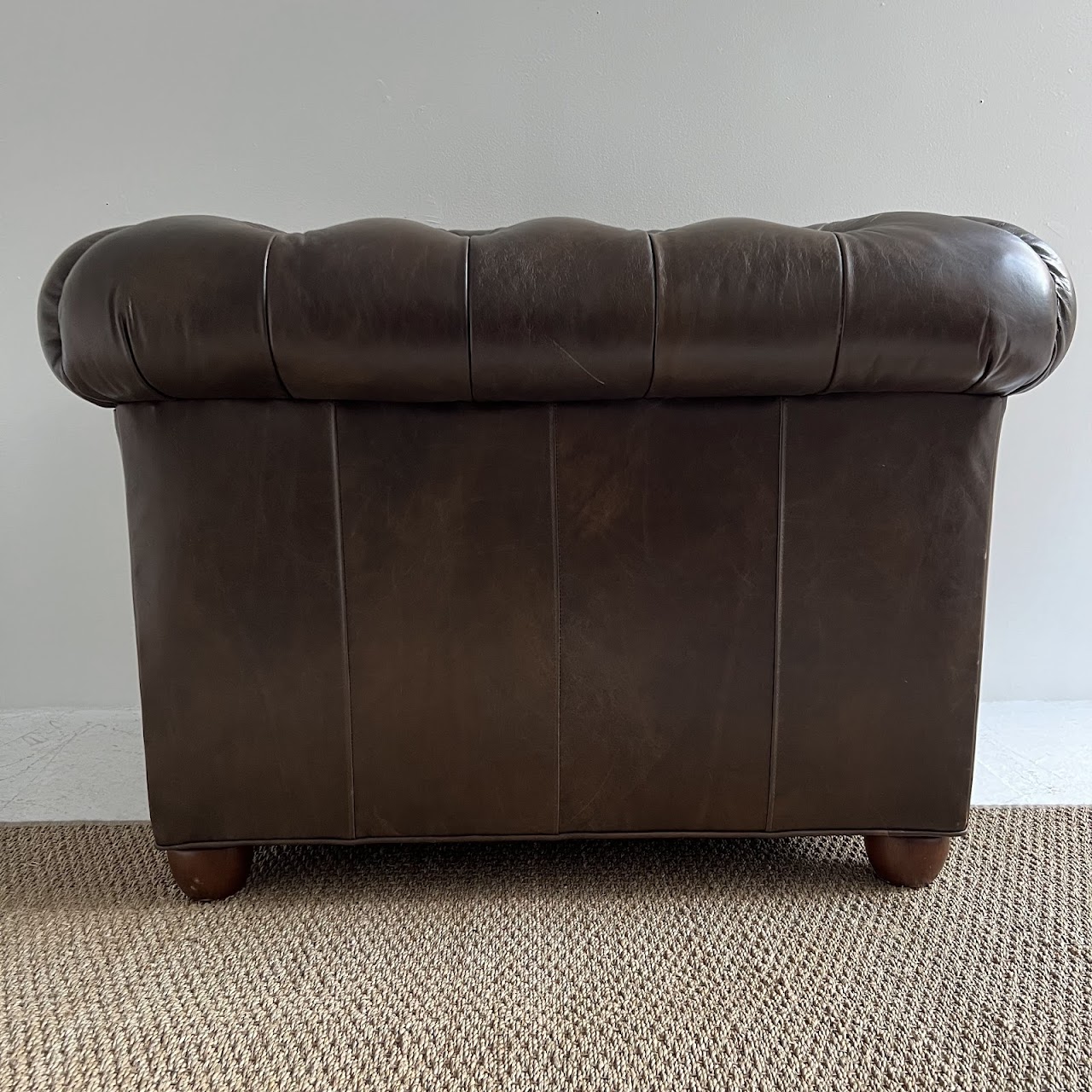 Pottery Barn Chesterfield Roll-Arm Leather Chair